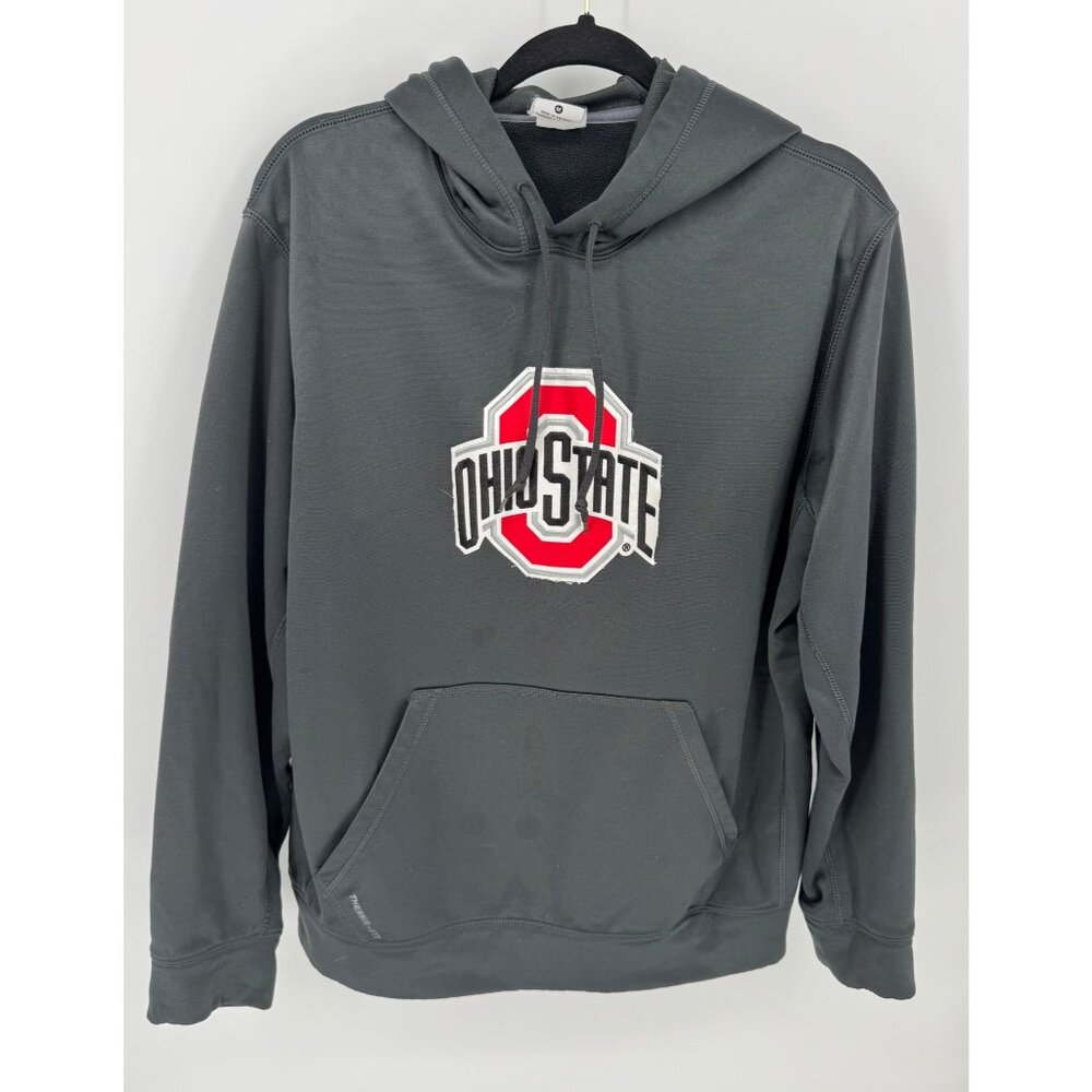 Ohio State Nike Therma-Fit Gray Hoodie Sweatshirt Mens Medium